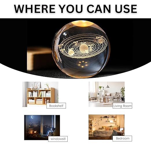 3D Crystal Lamp Ball(Assorted Design)
